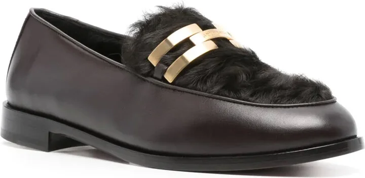 Shearling-Trim Loafers - Image 2
