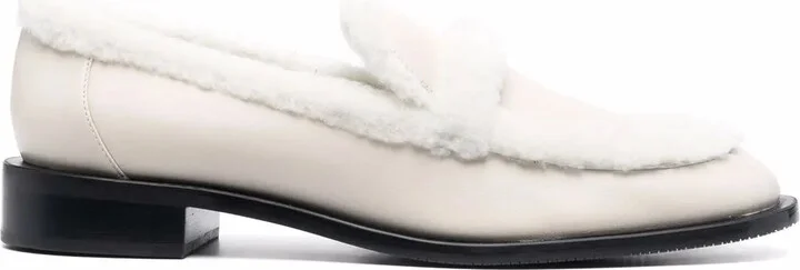 Shearling Trim Loafers