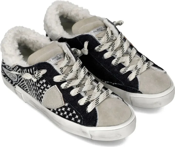Shearling-Trim Sneakers - Image 2