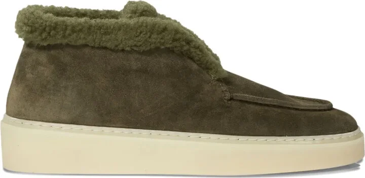 Shearling-Trimmed Boots
