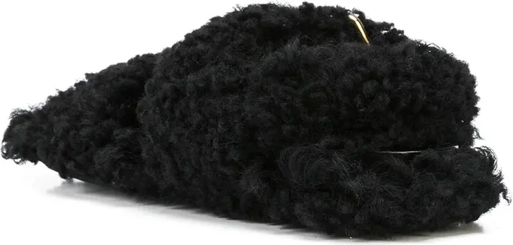 Shearling-Trimmed Sandals - Image 3