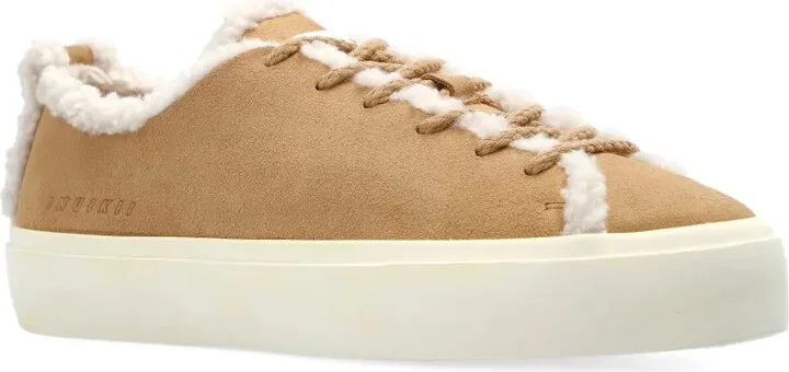 Shearling-Trimmed Suede Sneakers - Image 2