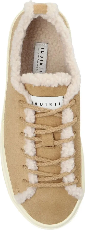 Shearling-Trimmed Suede Sneakers - Image 3