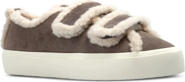 Shearling-Trimmed Touch-Strap Sneakers - Image 2