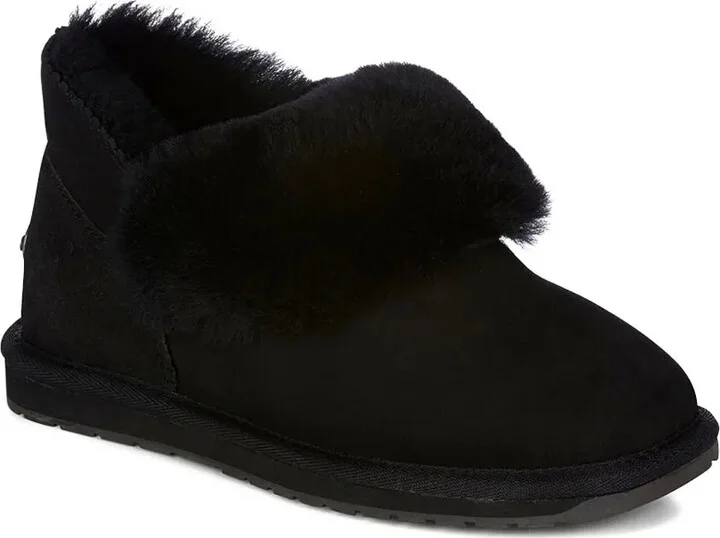 Sheepskin Fur-Trimmed Slippers - Image 2