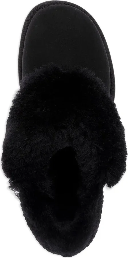 Sheepskin Fur-Trimmed Slippers - Image 3