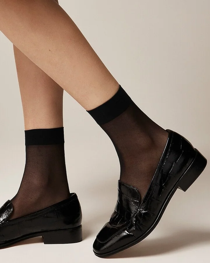 Sheer bootie socks three-pack