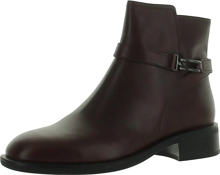 Sheila Womens Leather Embellished Ankle Boots