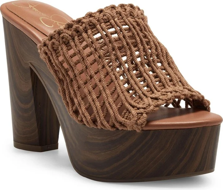 Shelbie 3 Womens Open Toe Slip On Heels