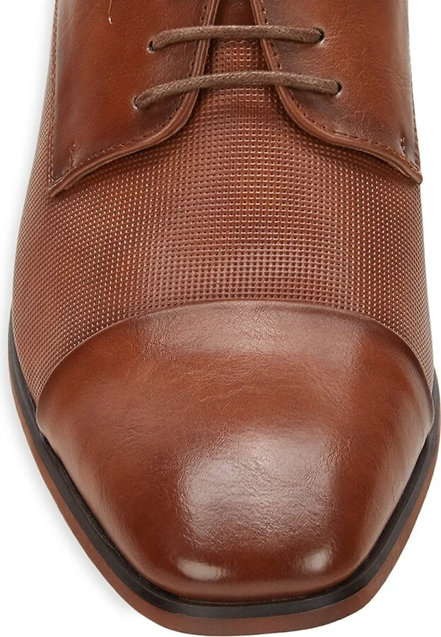 Sheldon Faux Leather Derby Shoes - Image 5