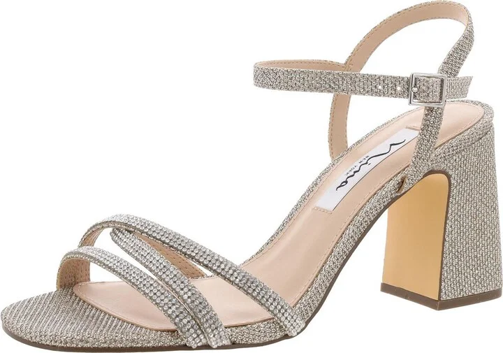 SHELIA Womens Comfort Insole Synthetic Ankle Strap