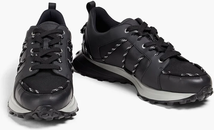Shell and leather sneakers - Image 2
