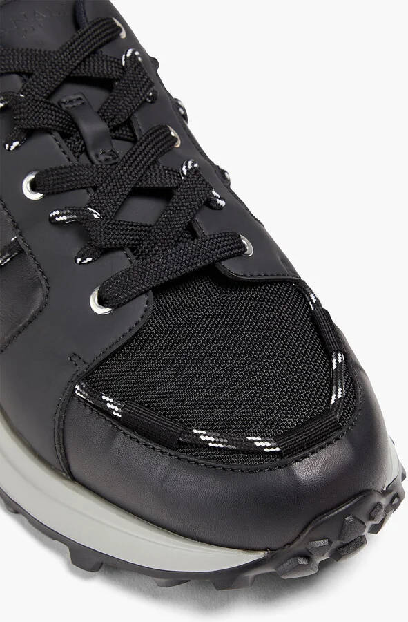 Shell and leather sneakers - Image 4
