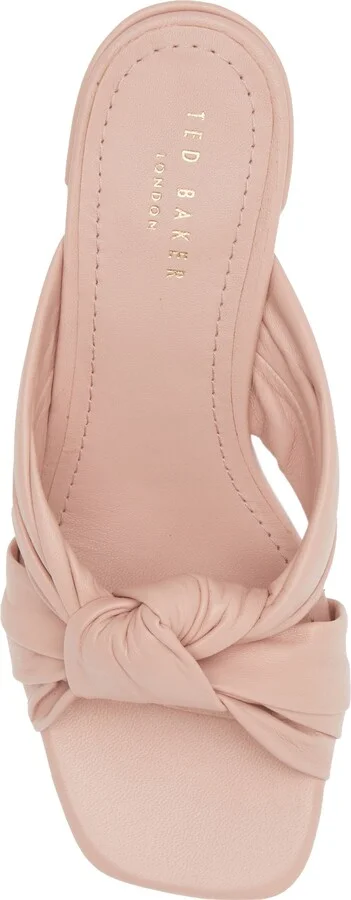 Shennly Knotted Block Heel Slide Sandal - Image 5