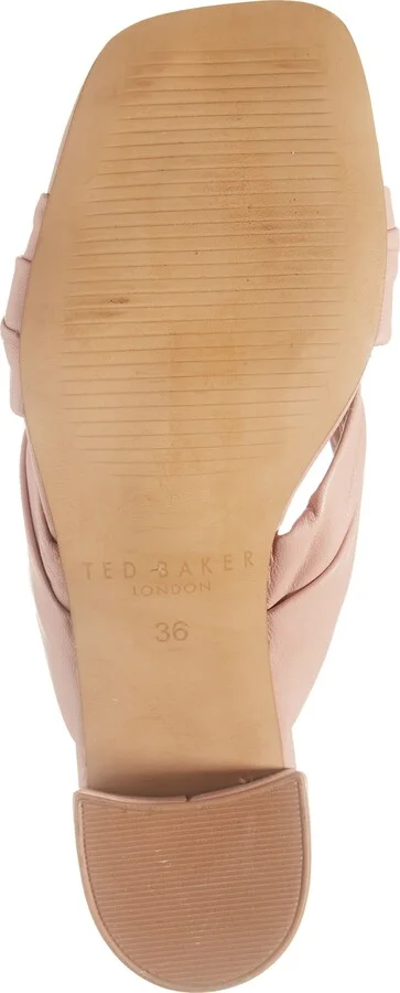 Shennly Knotted Block Heel Slide Sandal - Image 6