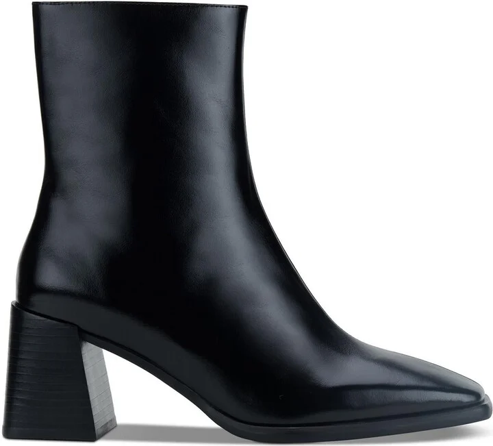 SHERPAL2 Womens Zipper Leather Ankle Boots
