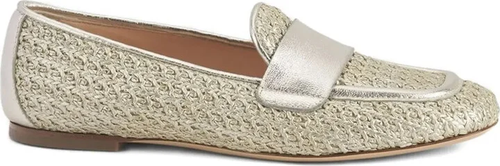 Sheryle metallic woven loafers