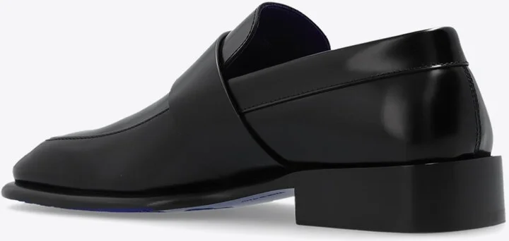 Shield Plaque Leather Loafers - Image 2