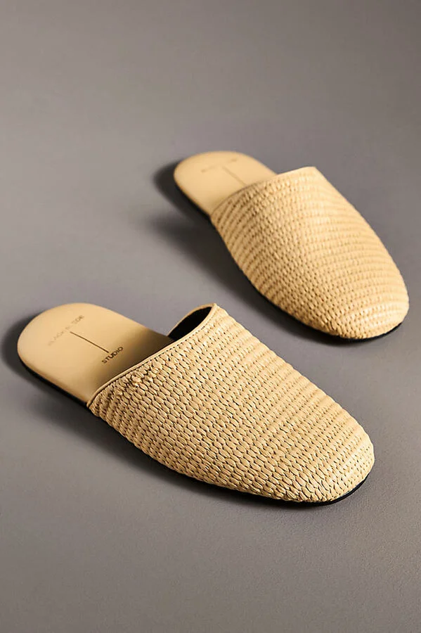 Shiloh Raffia Mule Slides - Image 2