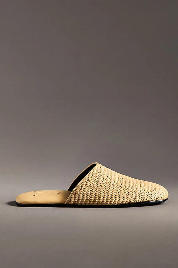 Shiloh Raffia Mule Slides