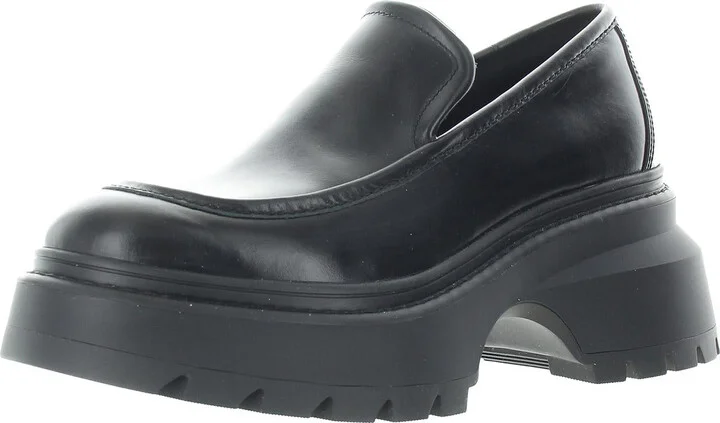 Shiloh Womens Solid Leather Loafers