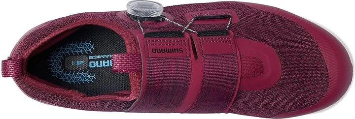 Shimano IC5 Indoor Cycling Shoe Athletic Shoes Wine Red : EU 41 (US Men's 7.6 - Women's 8.5) Medium, Textile/Synthetic - Image 2