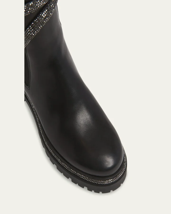 Shimmery Snake Chelsea Booties - Image 3