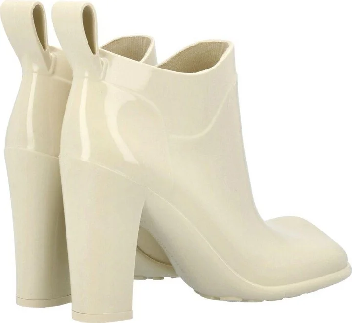 Shine Square Toe Ankle Rain Boots - Image 3