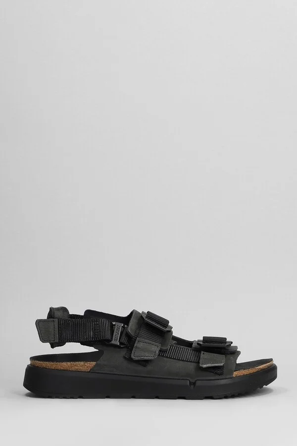 Shinjuku Flats In Black Leather