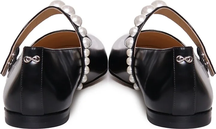 Shiny Calfskin Ballet Flats - Image 3