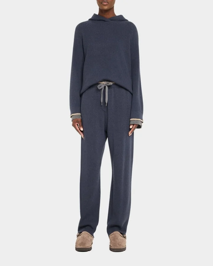 Shiny Detail Shearling-Lined Suede Mules - Image 4