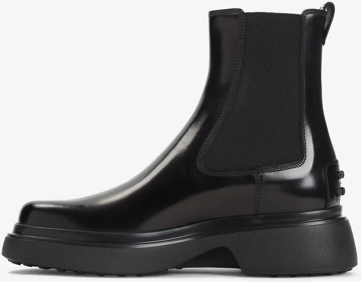 Shiny Leather Ankle Boots - Image 2