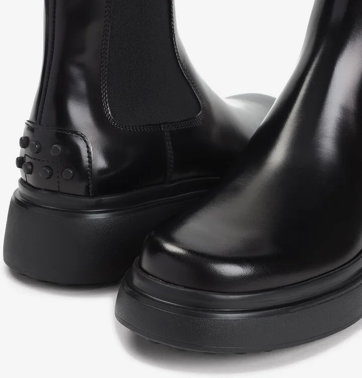 Shiny Leather Ankle Boots - Image 3