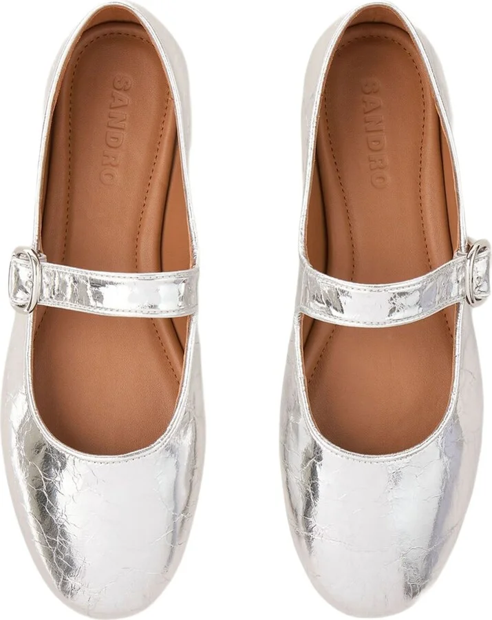 Shiny leather ballet flats - Image 4