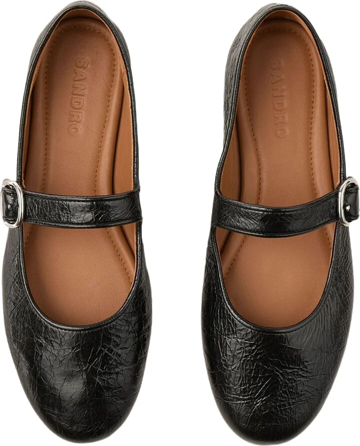 Shiny leather ballet flats - Image 3