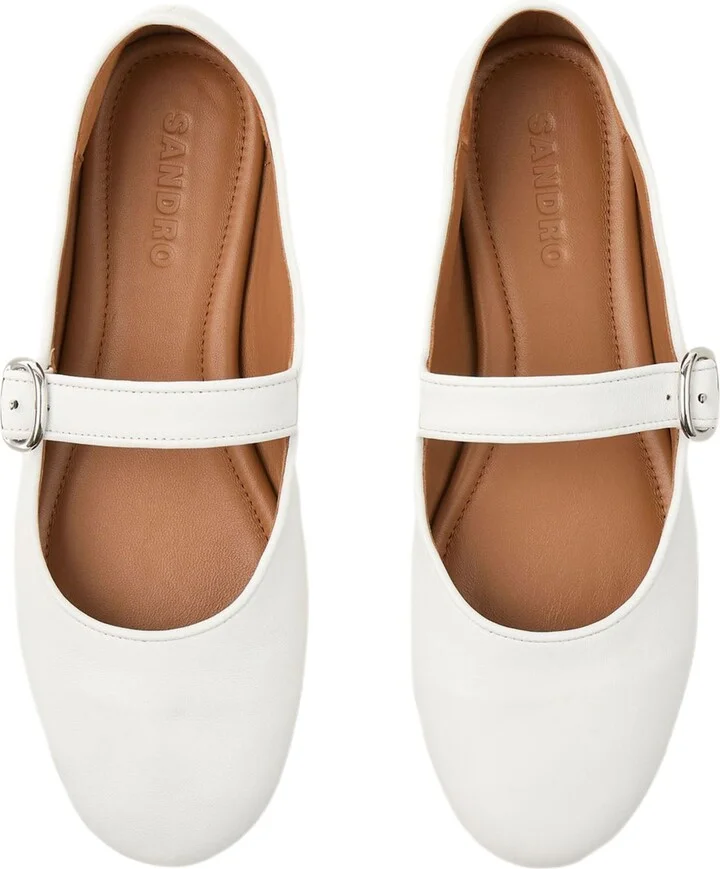 Shiny leather ballet flats - Image 3