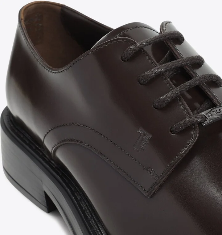 Shiny Leather Derby Shoes - Image 3