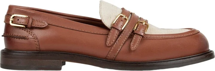 Shiny leather loafers