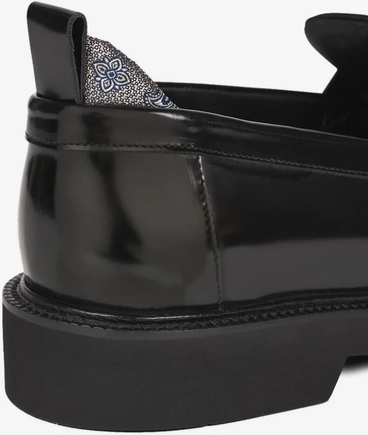 Shiny Leather Penny Loafers - Image 2