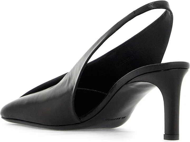 Shiny Leather Slingback Pumps - Image 3