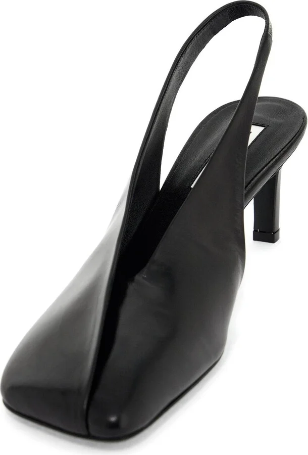 Shiny Leather Slingback Pumps - Image 4