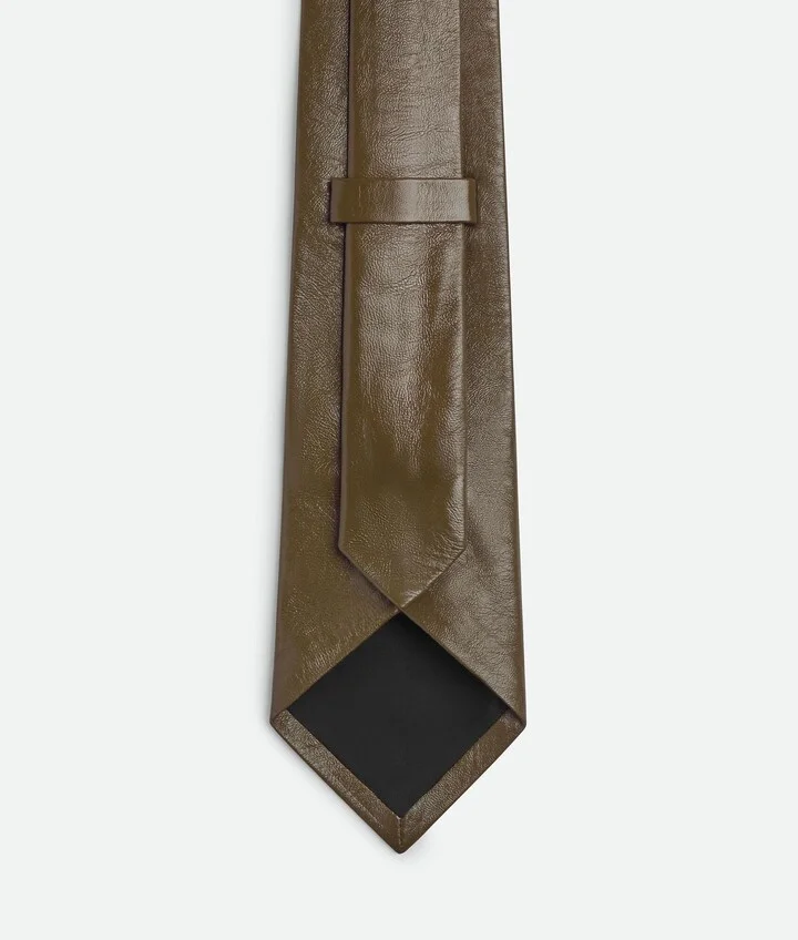 Shiny Leather Tie - Image 3