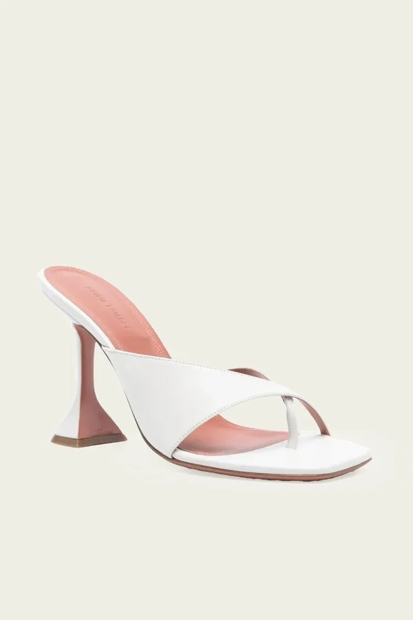 Shiona Slipper 95 in Nappa White - Image 2