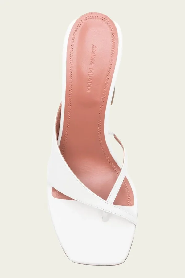 Shiona Slipper 95 in Nappa White - Image 4