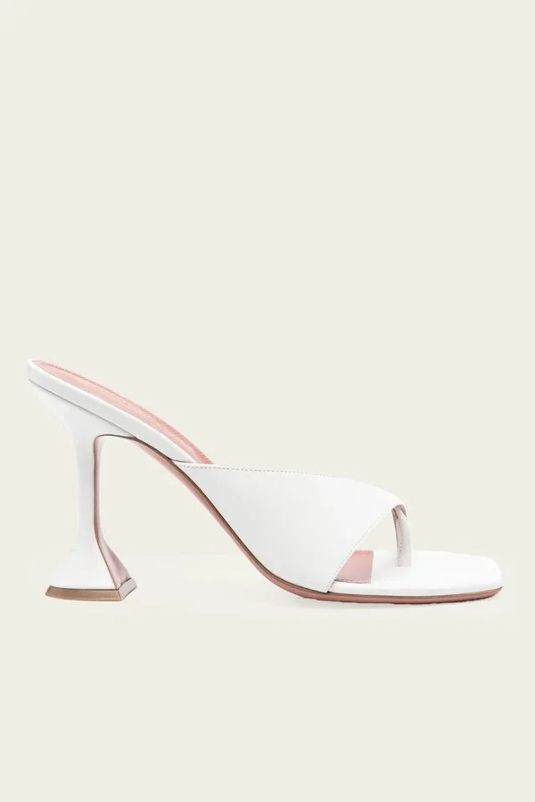 Shiona Slipper 95 in Nappa White
