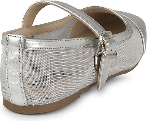 Shira Metallic Ballet Flats - Image 3