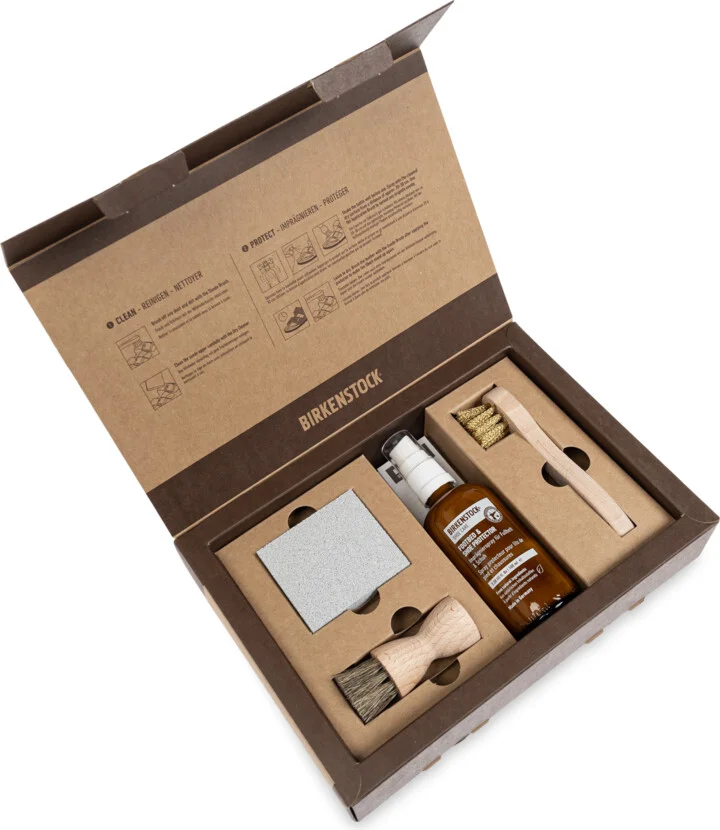 Shoe Care Kit For Suede And Nubuck Leather, Unisex, - Brown