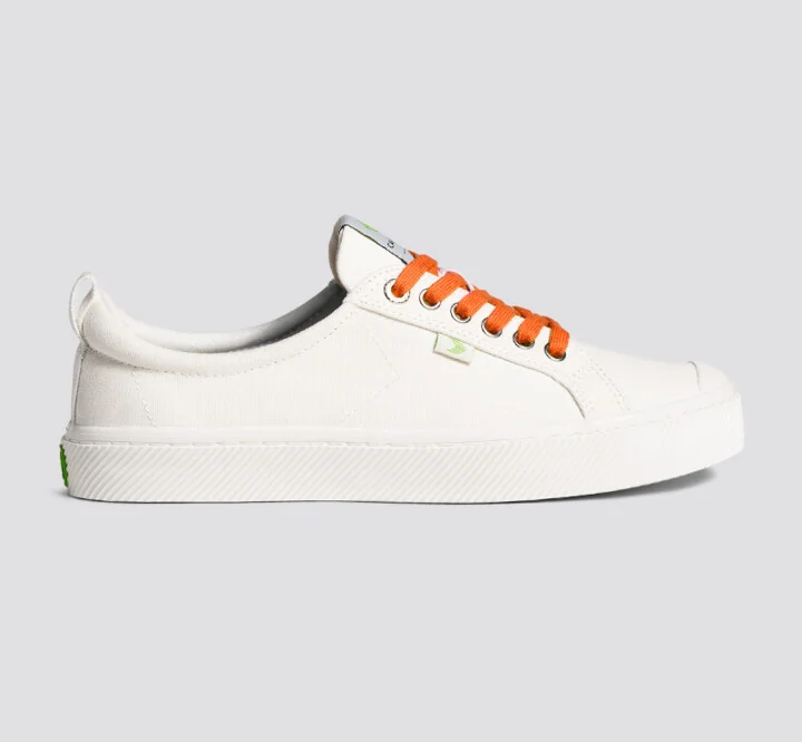 Shoe Lace Classic Orange Exuberance with H Silver Tip - Image 2