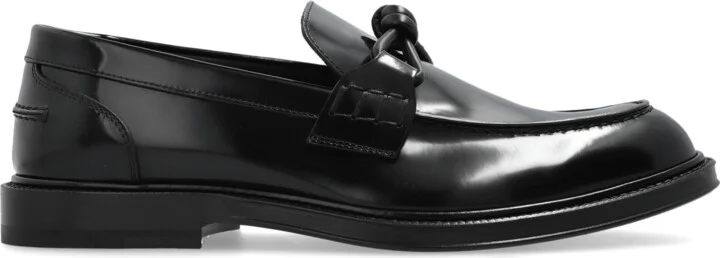 Shoes Tie Type Loafers, , - Black