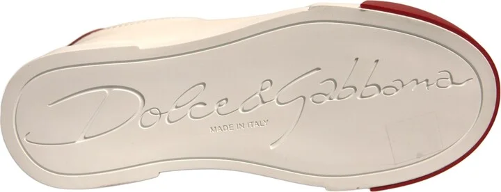 Shoes White Leather Logo Portofino Women's Sneakers - Image 6
